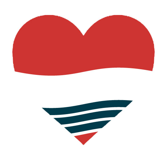 Winnipeg Trails Association logo in the shape of a heart